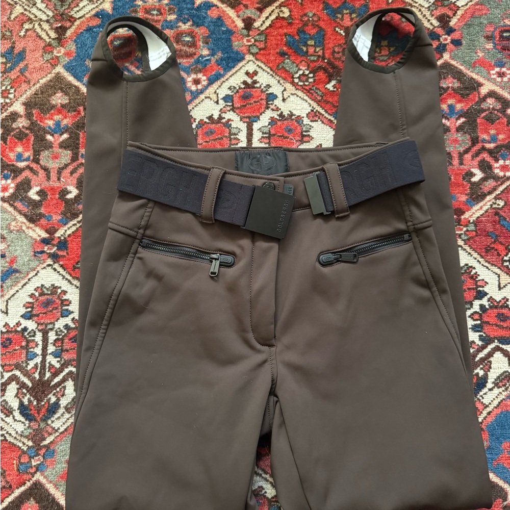 Goldbergh Paris Ski Pant in Brown — Waterproof — Luxe